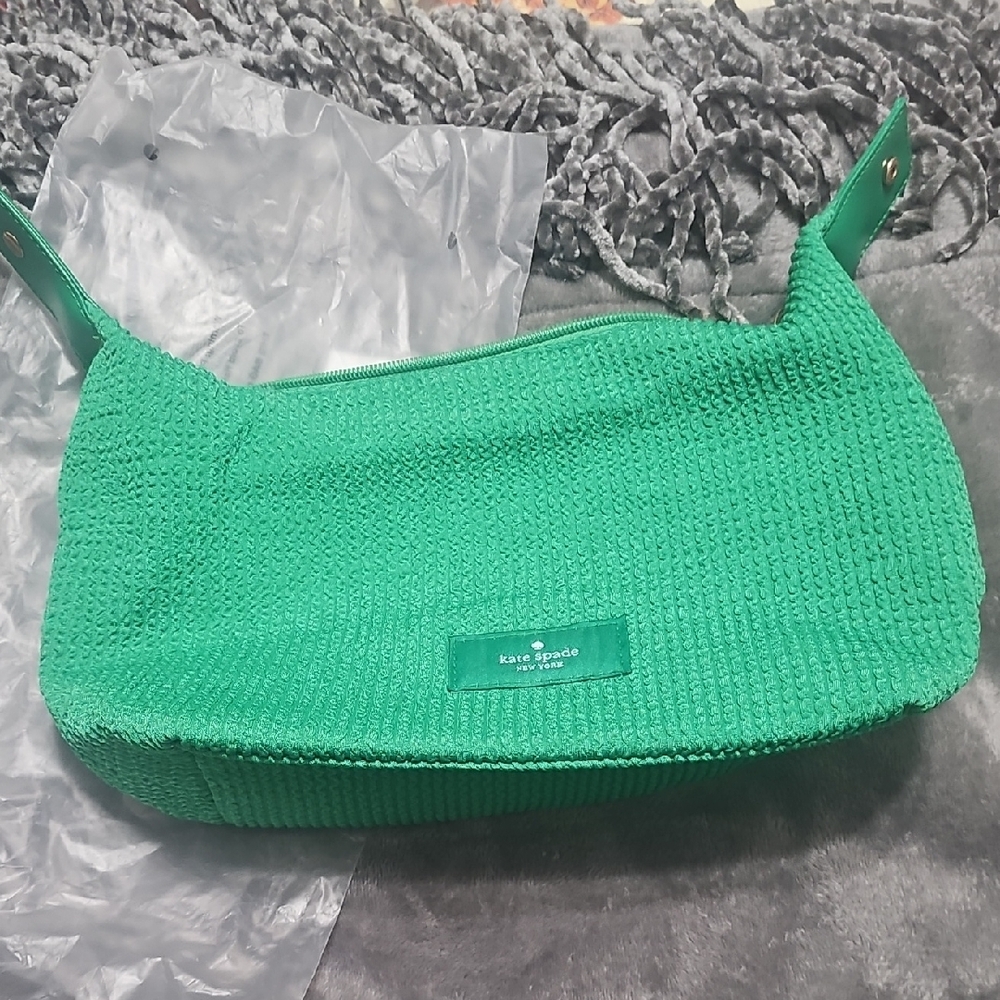 Kate Spade Green Hobo Bag with Textured Design